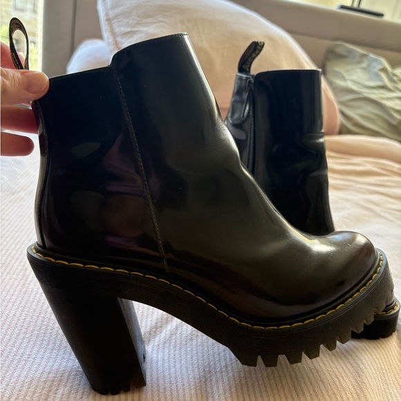 Dr. Martens Shoes - Dr. Martens Black Heeled Chelsea Boots